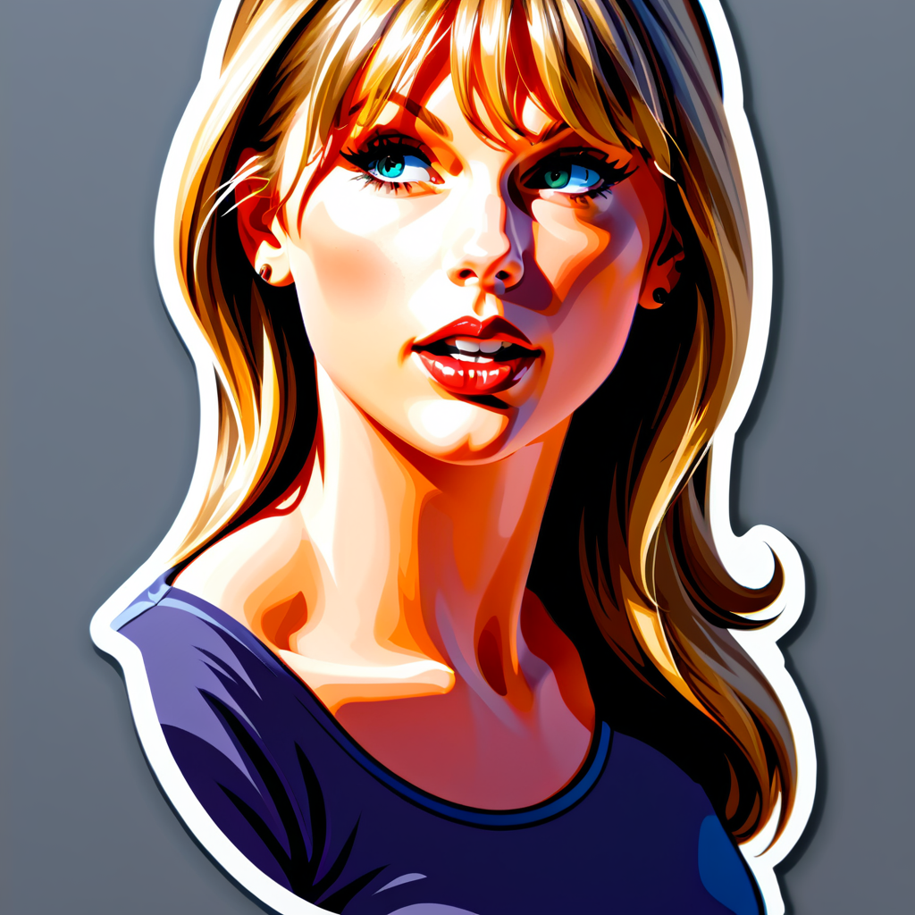 Taylor Alison Swift Face Sticker