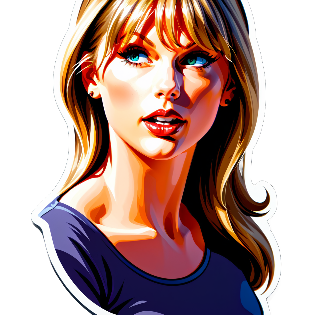 Taylor Alison Swift Face Sticker